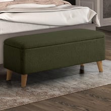 Robin Eucalyptus Wood Storage Ottoman Bench